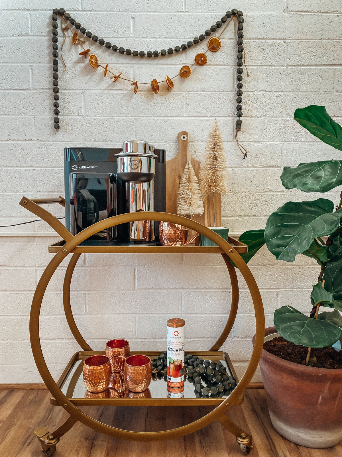 Christmas Bar Cart